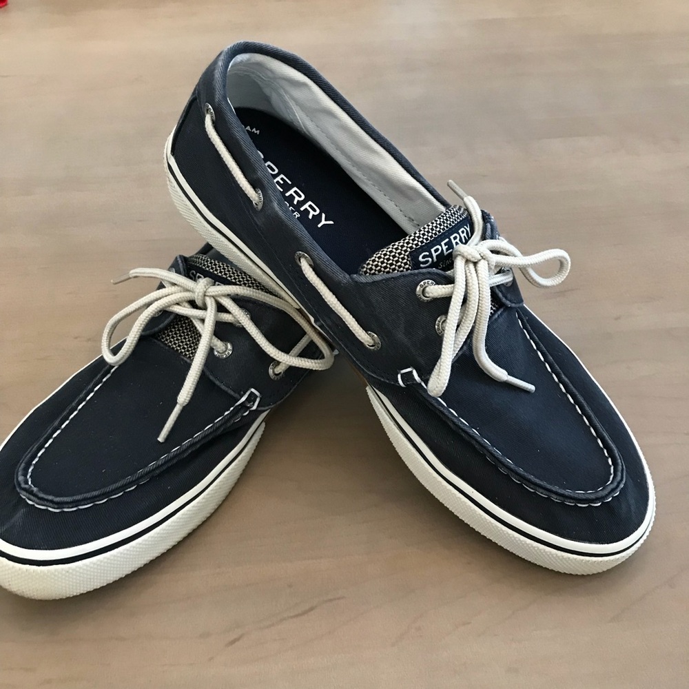 Sperry Authentic Original Boat Shoes, Navy, Size 10-1/2”